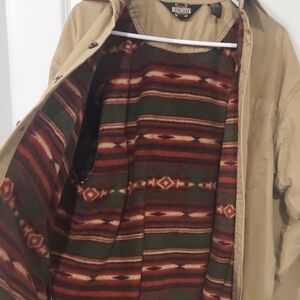 Men's Workwear Insulated Classic Fleece Tan Heavy Shirt Jacket stayWARM N TOASTY